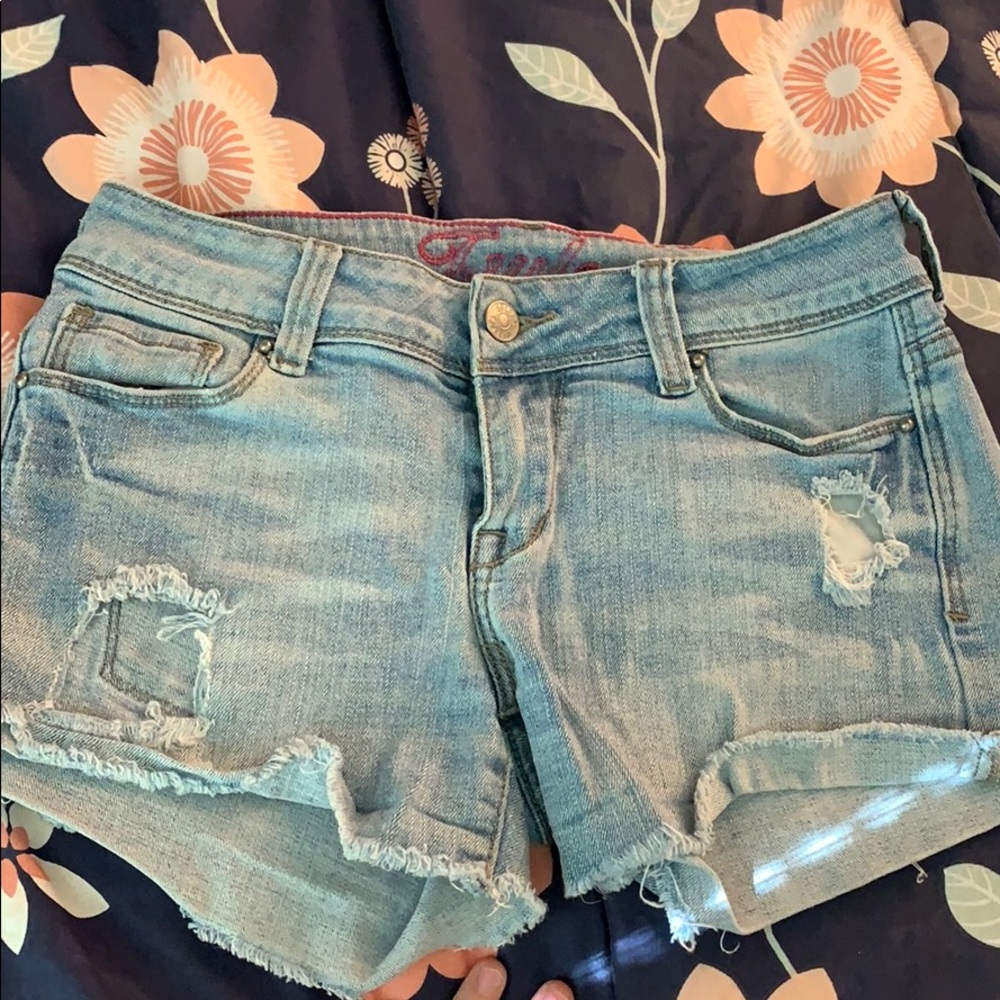 Denim jean shorts